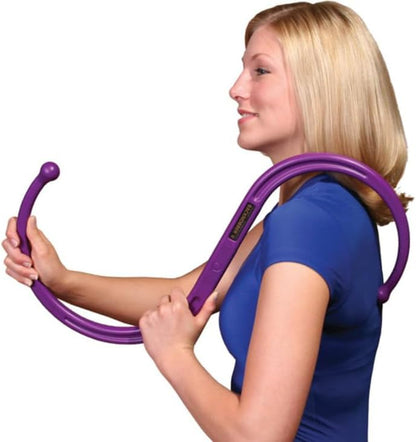 Backnobber II Massager Cane, Cobalt Blue | Deep‑Tissue Self‑Massage Therapy Tool for Neck, Shoulders & Back, Portable, Strong Fiberglass Reinforced Nylon Hook, USA Made