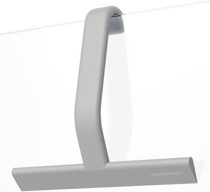 JustHang Shower Squeegee with Built-in Hook, 10-Inch Black | Award-Winning Design, All-One-Piece Soft-Touch Silicone, for Glass Door, Bathroom, Window, Mirror, Tile Wall, Car