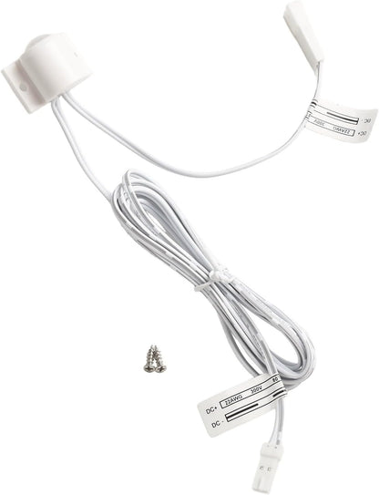 Adjustable DC 12V PIR Infrared Motion Sensor Switch for LED Light Strip, Auto On/Off with 30s Delay, White(White)