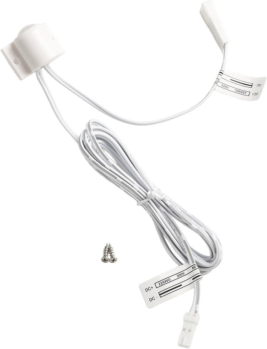 Adjustable DC 12V PIR Infrared Motion Sensor Switch for LED Light Strip, Auto On/Off with 30s Delay, White(White)