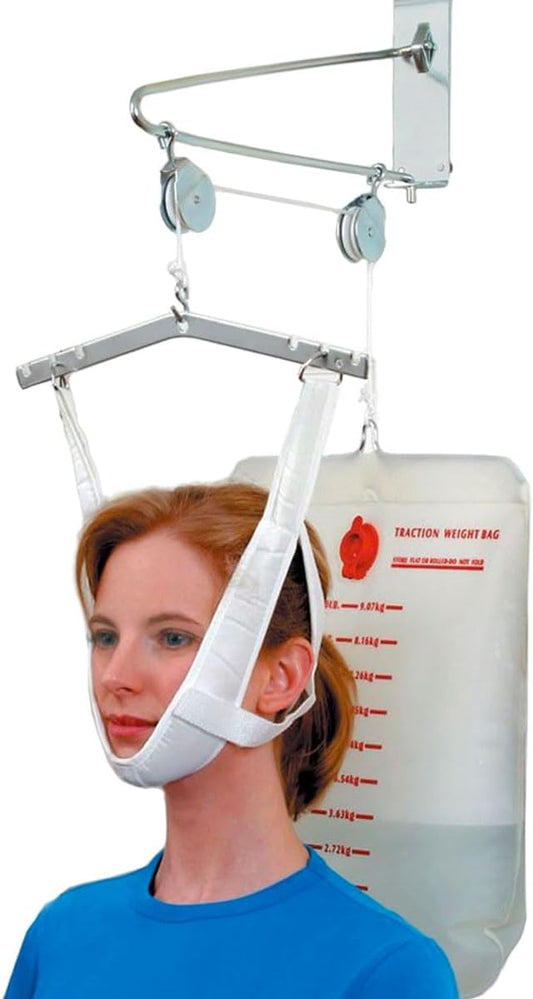 DMI Over the Door Posture Corrector and Cervical Neck Traction Device for Physical Therapy, FSA HSA Eligible Neck Stretcher, Back Stretcher, Neck Pain, Migraine Relief, Back Pain or Arthritis