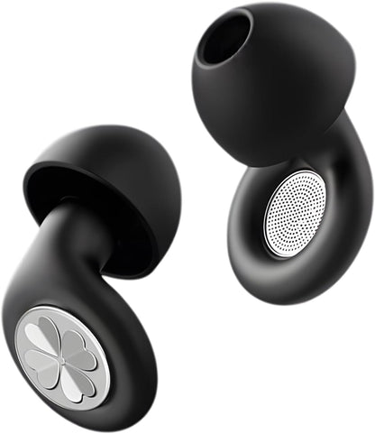 HEKKE 45dB Ear Plugs for Sleeping, Soft Silicone for Side Sleepers, 4 Sizes | Reusable soft silicone with XS/S/M/L sizes for side sleepers, concerts, flights and hotels; carrying case included.