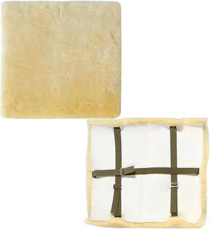 Sheepskin Ranch Wheelchair Armrest Pads – Genuine Sheepskin Armrest Cushions for Wheelchairs & Office Chairs, Pressure Relief Support Pads for Seniors, Adults & Disabled Users - Made in the USA