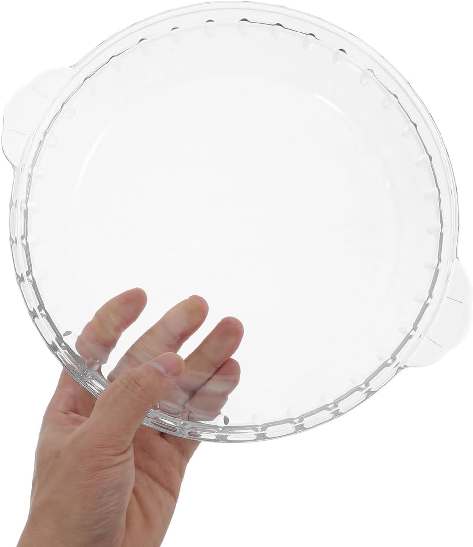 Glass Microwave Cover 10.03X8.66X1.77In Vented Splatter Shield for Microwave Bowls Dishwasher Splatter Cover