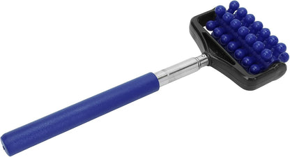 Telescopic Yoga Massage Stick for Men and Women – Granular Body Roller for Neck, Back, Legs, Home Use (Navy Blue)