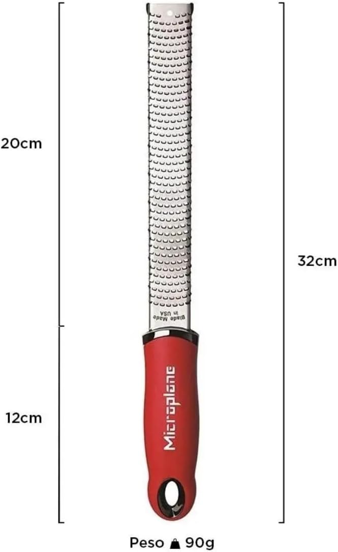 Premium Classic Series Zester - Lipstick Pink | Lemon Zester tool, Hard Cheese & Vegetable Grater | For Citrus, Parmesan Cheese, Garlic, Ginger, Nutmeg | Fine Stainless Steel Blade, Made in USA