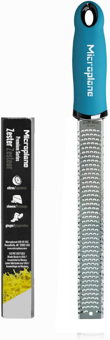 Premium Classic Series Zester - Lipstick Pink | Lemon Zester tool, Hard Cheese & Vegetable Grater | For Citrus, Parmesan Cheese, Garlic, Ginger, Nutmeg | Fine Stainless Steel Blade, Made in USA
