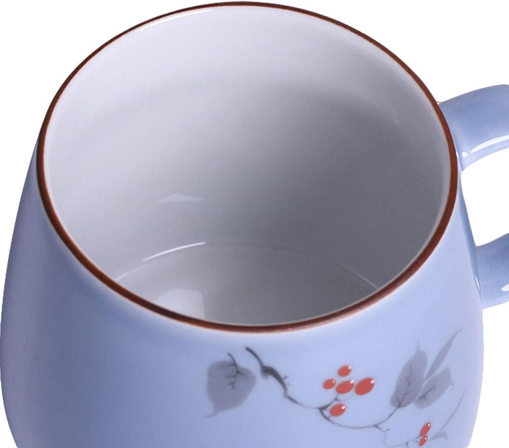 ZooBoo Porcelain Tea Mug With Infuser Lid 12oz Loose Leaf Tea Cup | Gift Box Packaging Makes This Tea Cup An Ideal Choice For Tea Lovers, Home, Office Use