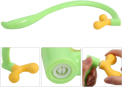 Manual Back Massager with Adjustable Dual Heads – Ergonomic Handheld Cane for Neck, Shoulders & Upper Back Pain Relief, Pressure Point & Knot Massage Tool