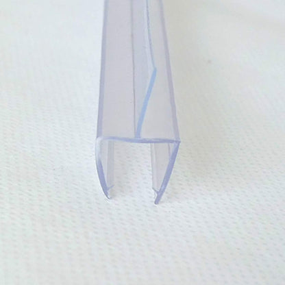 Shower Room Glass Door Bottom Gap Seal Strip for 1/2 Inch Glass, 27.5" Long Sweep Stop Shower Leaking