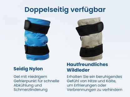 2 Ice Packs for Injuries Reusable, Cold and Hot Packs for Injuries, Joint Pain, Muscle Soreness, and Body Inflammation, Adjustable Ice Packs Wraps for Knees, Back, Shoulders, Arms, and Legs