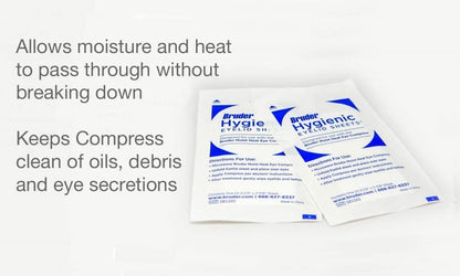Bruder Hygienic Eyelid Micro Fine Sheets 35 Count | Individually Wrapped, Untreated