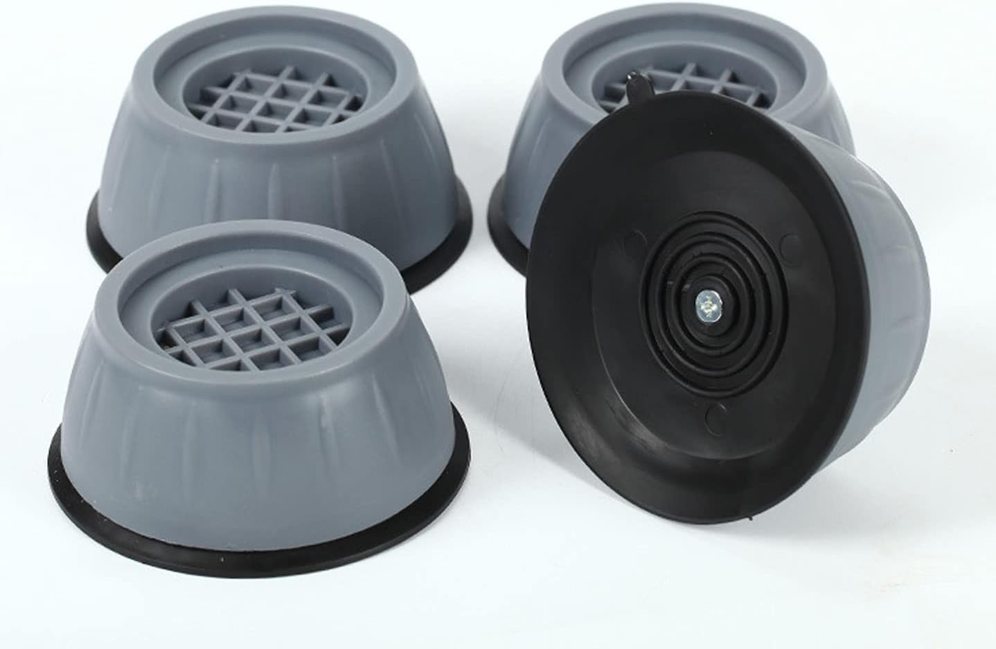 SUJAYU Anti Vibration Pads, 4 Pcs Washing Machine Antivibration Pads Washing Machine Feet, Anti Vibration Pads for Washing Machine, Anti Vibration Washing Machine Support, Dryer Shock Absorber Pads