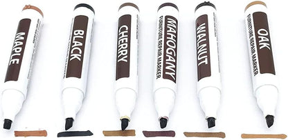 Wood Furniture Repair Markers, Black Paint Fix Touch Up Pen for Furniture & Wood Floor, Scratch Remover Filler for Nicks, Scratches & Stains, Professional Furnitures Recolour Pen for Home/Office