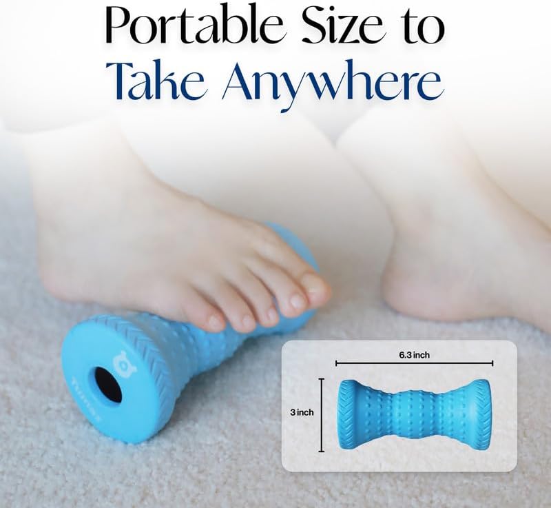 Tumaz Foot Roller & Massage Ball 3-in-1 Set | Foot Roller, Spiky & Lacrosse Balls | Ergonomic Design | Deep Tissue Massage | Foot Relaxation & Recovery