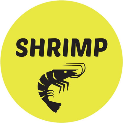 Ham & Cheese Stickers - 1 Inch Round Circle Food Labels in Bright Yellow for Restaurant Deli Food Truck Supermarket Grocery Store Stickers Food Menu Meal Choice Sticker Package Label - 300 Labels/Pack