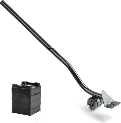 22" Furniture Lifter Tool, Appliance Metal Lifter for Heavy Furniture Grey | 1 Lifter Tool, 4 Raise Blocks, Movers, Sliders & Wheels to Move Sofa, Refrigerator, Washing Machine Easily & Safely