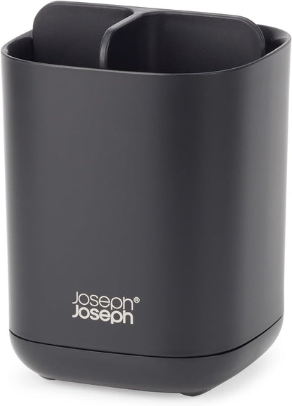 Joseph Joseph Easy-Store - Compact Toothbrush Holder Caddy Bathroom Storage , Grey/White, Regular