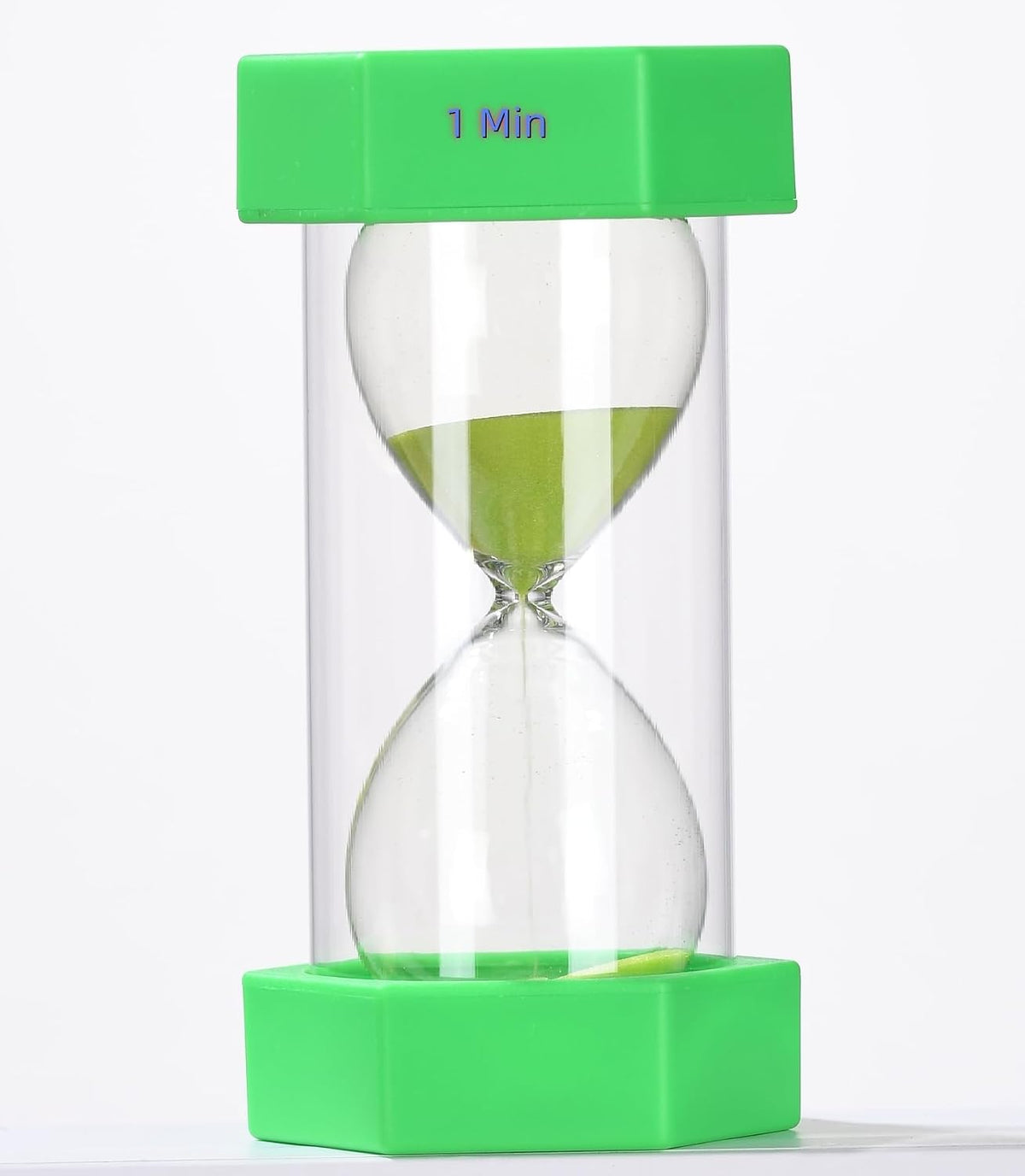Colorful Sand Timers, Hourglass Sand Timers 5 Min Sandglass Timer with Protective Cover for Toothbrush Timer Games Classroom Home Office Cooking(Blue+5Min)