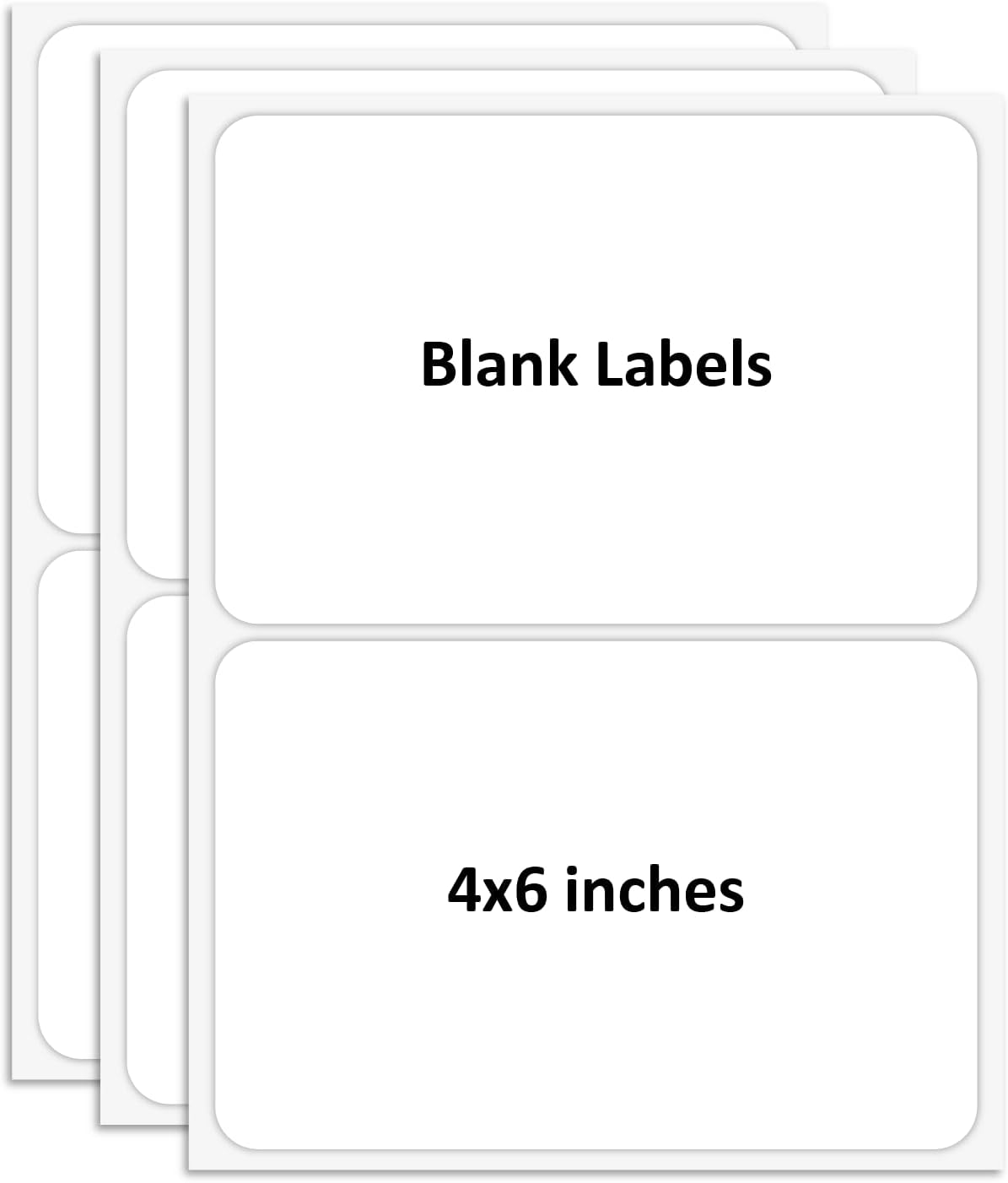 SVNOOC Dry Erase Stickers for Whiteboard Desk Refrigerator Home Office 4x6 in, Reusables Labels for Storage Bins (6 Pack)