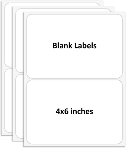 SVNOOC Dry Erase Stickers for Whiteboard Desk Refrigerator Home Office 4x6 in, Reusables Labels for Storage Bins (6 Pack)