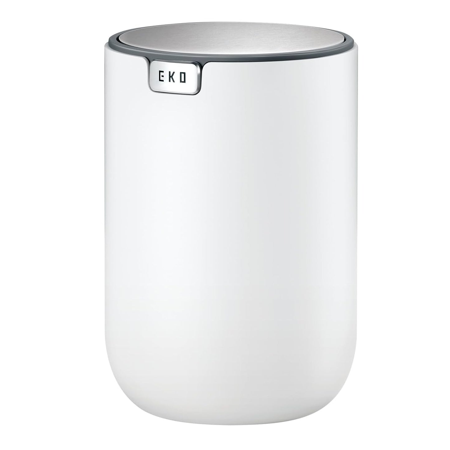 EKO Fandy 0.58 Gal/2.2L Mini Trash Can with Lid, Swing-Top Desktop Trash Can for Bathroom, Countertop, Vanity, Desk or Office, Small Garbage Bin (Blue)