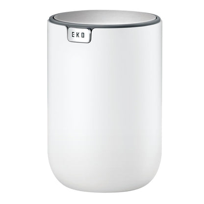 EKO Fandy 0.58 Gal/2.2L Mini Trash Can with Lid, Swing-Top Desktop Trash Can for Bathroom, Countertop, Vanity, Desk or Office, Small Garbage Bin (Blue)