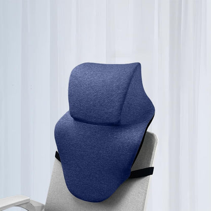 Office Chair Headrest, Adjustable Neck Support Pillow with Removable Washable Cover - Head Rest Attachment for Office Chairs and Wheelchairs, Neck Pillow for Desk Chair Napping (Grey)