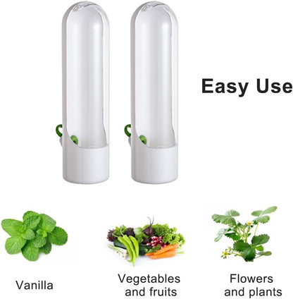 Kakalote 2PCS Herb Saver, Herb Keeper and Herb Saver for Refrigerator, Cilantro Containers for Fridge, Fresh Herb Keeper for Cilantro,Parsley, Vegetable - Keeps Greens Fresh