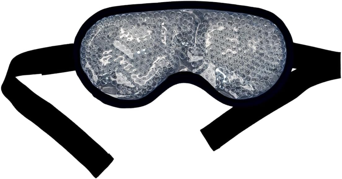 Rapid Relief Reusable Hot or Cold Gel Bead Eye Mask, Flexible Fit