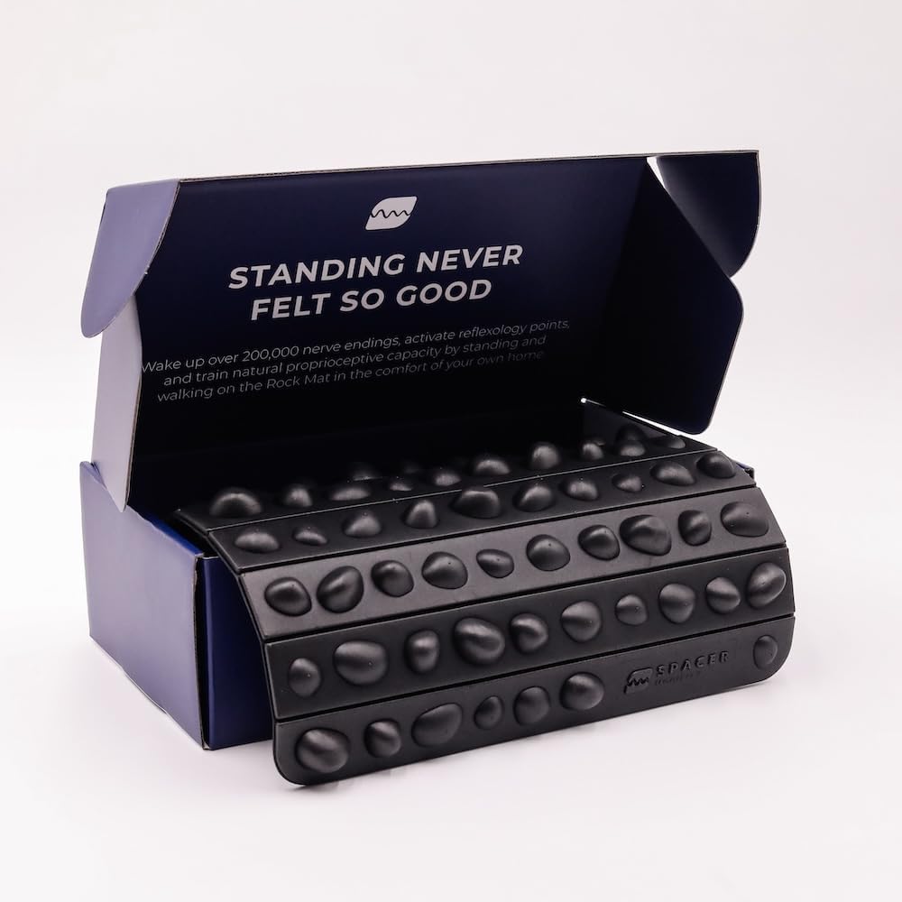 Spacer Mobility The Rock Mat Foot Massage Mat Helps Stimulate Nerve Endings, & Relieve Tension | Made with Premium Firm Foam, Releases Tension & Increases Proprioception