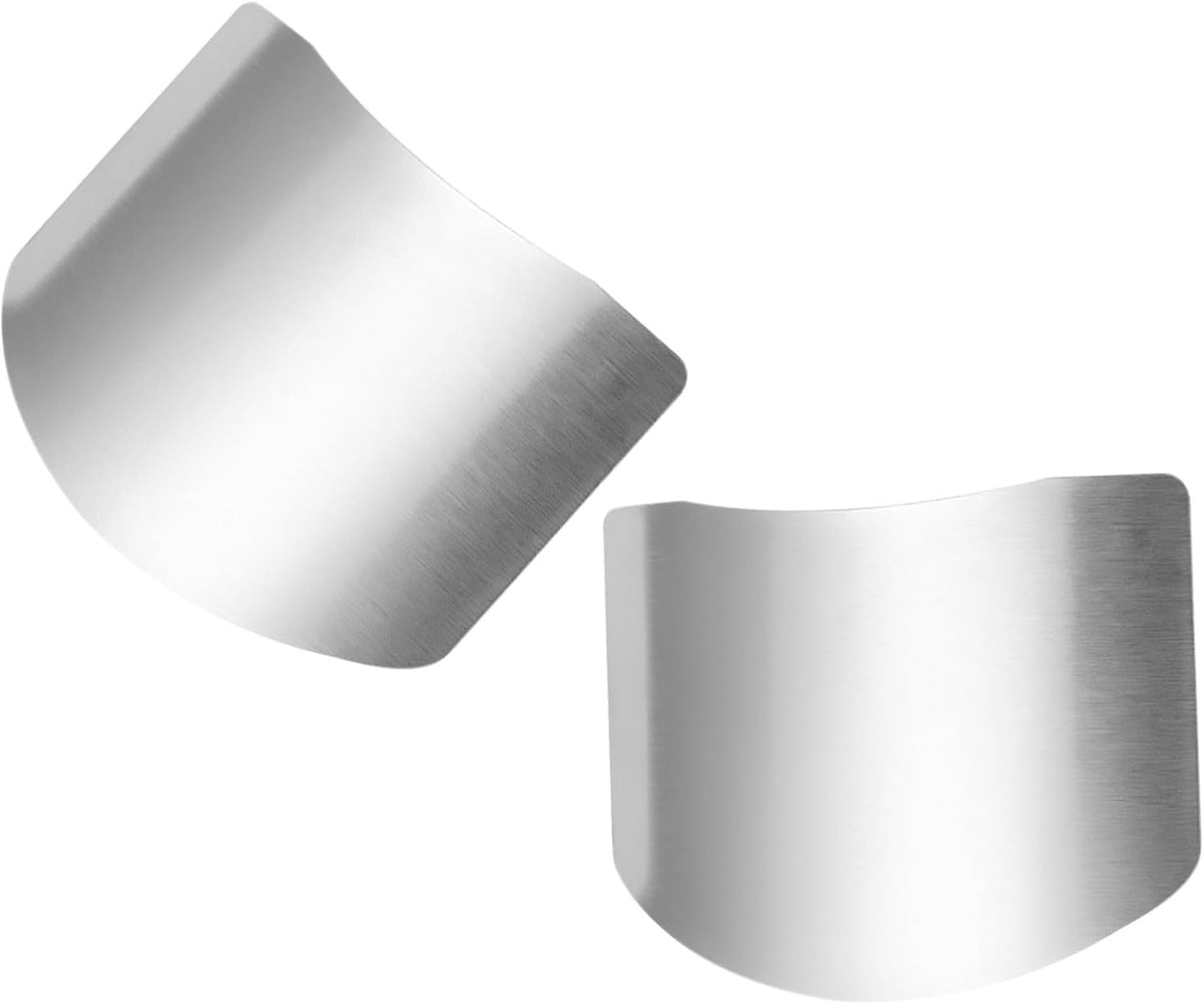 2pcs Stainless -guard Cutting Finger Guards Grater Safety Holder Finger Protectors Cutting Protector Chopping Finger Guards Knuckles Vegetable Protective Cover