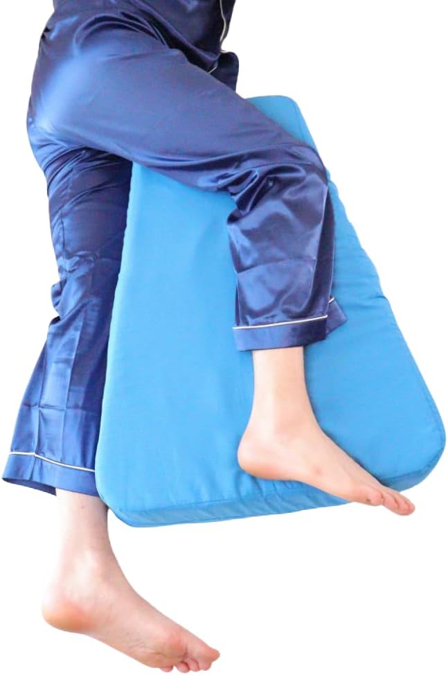 Restful Sleep – Patented Trapezoid Leg Support Cushion for Side Sleepers, Pregnancy, Post-Surgery, Joint Pain Relief – Orthopedic Alignment for Knees, Ankles, Hips & Back