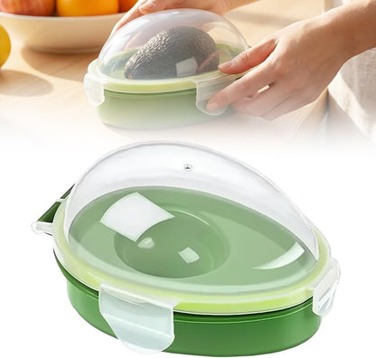 Avocados Saver Keeper Container for Fridge, Reusable Avocado Holder to Keep Avocados Fresh, Free Fruit Storage Containers for Fridge with Snap-On Lid, Dishwasher Safe Kitchen Gadget (1)