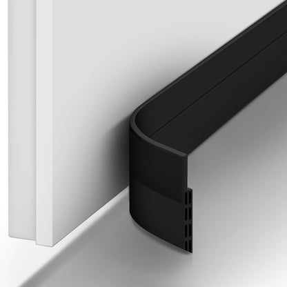 Ohuhu Door Draft Stopper, 1" Wide Adhesive Weather Stripping Seal, 39" | self-adhesive silicone, for interior exterior doors, 3-layer soundproof, save energy, blocks drafts, noise, light, dust, bugs