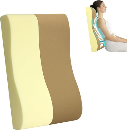 2-in-1 Neck Pillow Lumbar Support Pillow for Recliner Couch& Glider Chair - High Resilient Foam Ergonomic Back Support for High-Back Rocking Chairs, Glider Rocker Replacement Cushions Navy S