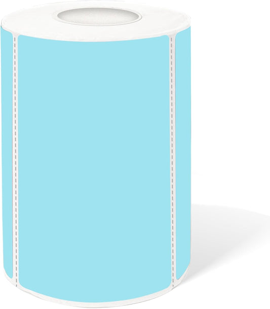2×3 Inch White Removable Thermal Labels,Waterproof Thermal Label,300 Sheets per Roll with Perforated Lines