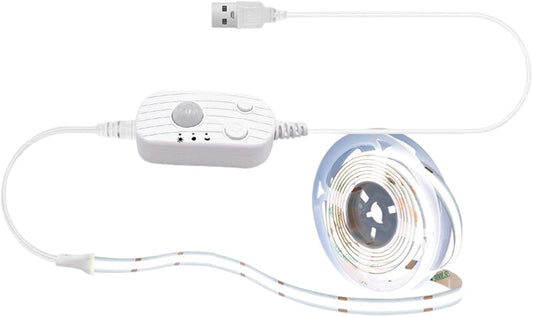 Motion Sensor LED Light Strip 3ft Auto Sensing USB Powered Rechargeable
