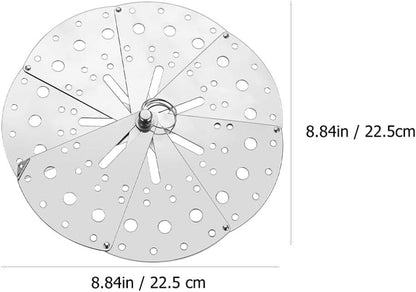 Cabilock Spill Stopper Lid Cover Stainless Steel Adjustable Expandable Boil Over Safeguard Pot Pan Lid Overflow Stopper for Kitchen Tool Silver