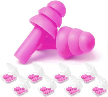 Earplugs for Sleeping Noise Cancelling, 8Pairs Reusable Ear Plugs