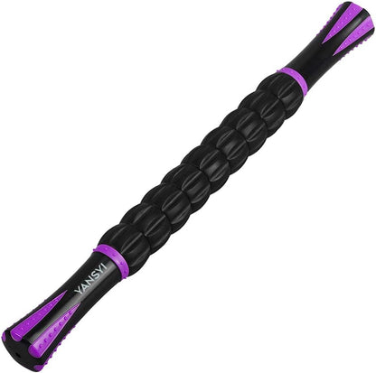 YANSYI Professional 9-Roller Deep Tissue Massage Stick - Portable Muscle Recovery Roller for Athletes, Relieves Post-Workout Soreness & Leg/Back Pain - Portable Physio Tool (Blue 1)