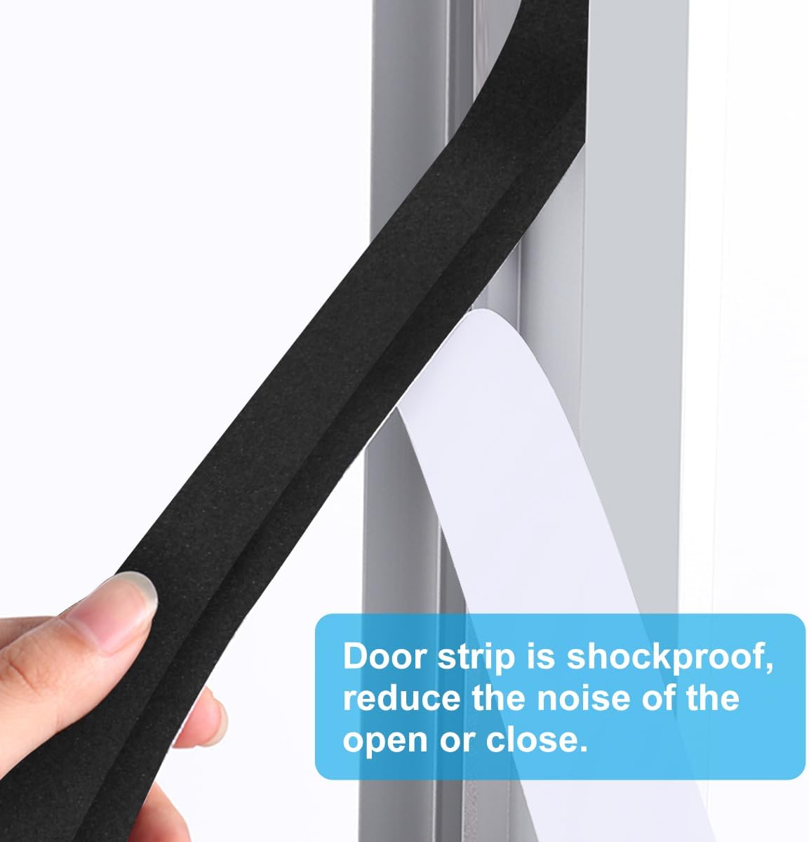 2 Rolls Foam Seal Tape for Door Window Insulation, Soundproof and Shockproof Foam Adhensive Strip, 3/8" Wx3/16 T Single Sided Foam Tape, Cold Air and Draft Closed Cell Seal Strip,Total 32FT