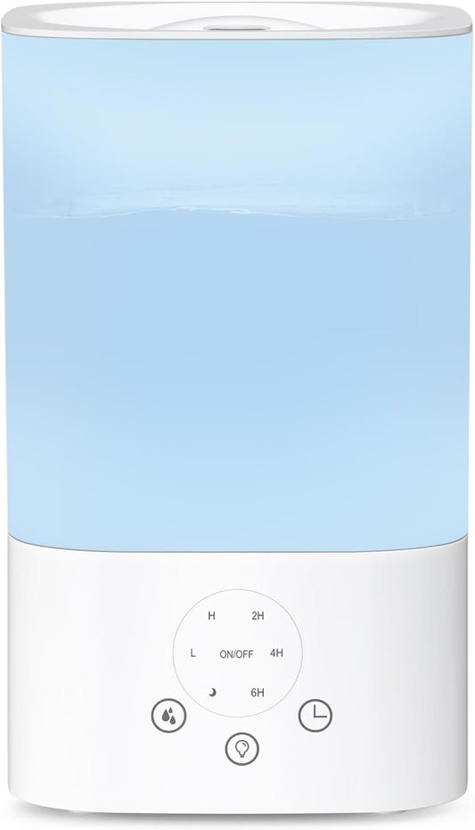ZAFRO 3.2L Comfort Humidifier for Bedroom, Top Fill Design, Touch Control