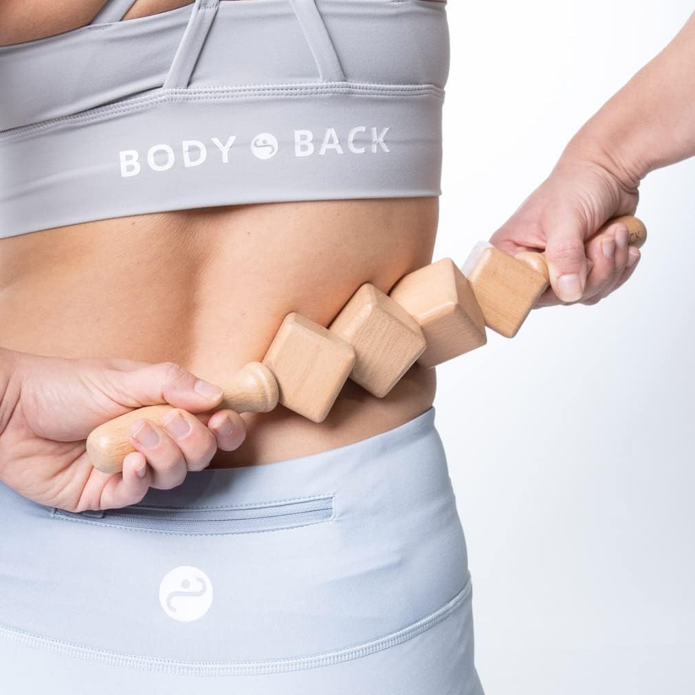 Body Back Wooden Foot Roller - Wood Therapy Massage Tool for Plain Relief | Wooden Cellulite Massage Tool, Full Body Massage Roller, Foot Massager For Plantar Fasciitis, Stress Relief, And Relaxation