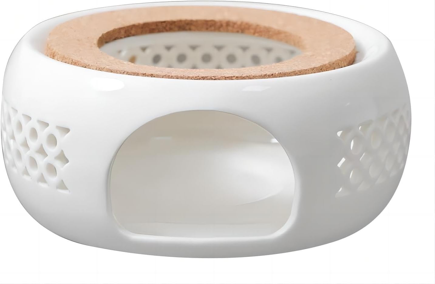 Ceramic Teapot Warmer, Teapot Heater, Tea Light Warmer, Suitable for Teapot and Mugs, 6 Inches (Candles not Included)