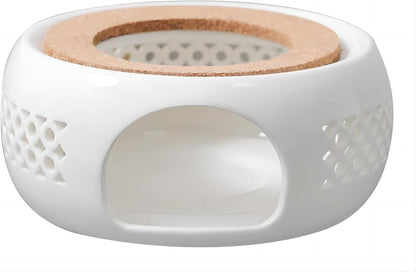 Ceramic Teapot Warmer, Teapot Heater, Tea Light Warmer, Suitable for Teapot and Mugs, 6 Inches (Candles not Included)