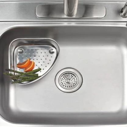 Better Houseware Triangular Kitchen Sink Drain Basket for Food, Sink Food Catcher Basket for Washing Vegetables & Fruits Corner Sink Strainer