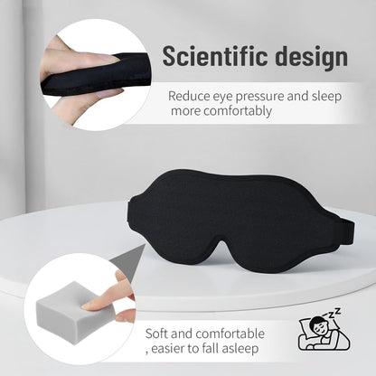 Sleep Mask for Light Sleepers & Side Sleepers, 100% Blackout 3D Cooling Eye Mask, Zero Pressure Breathable Night Blindfold for Insomnia, Deep Sleep, Daytime Sleeping, Travel, Yoga & Shift Work
