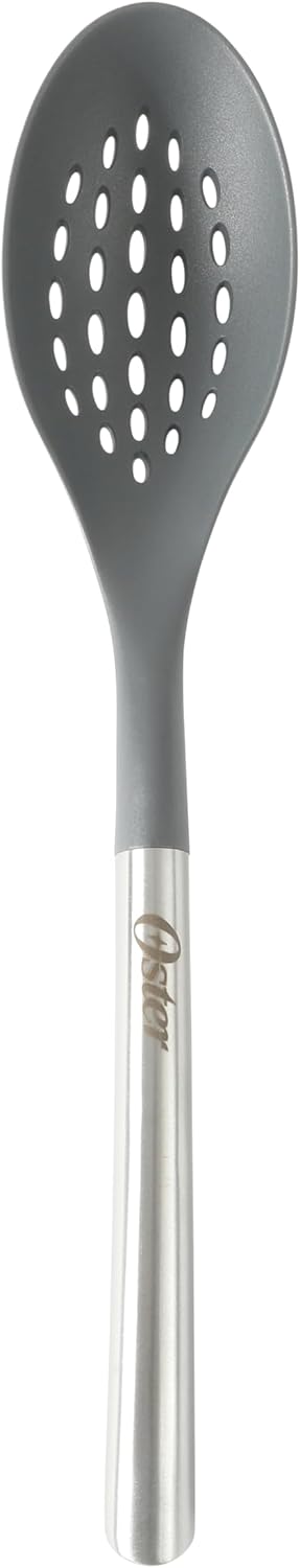 Oster Chadswyck 8” Can Opener, Stainless Steel Manual Can Opener with Soft Grip Handles, Smooth Edge Cutting, Dishwasher Safe