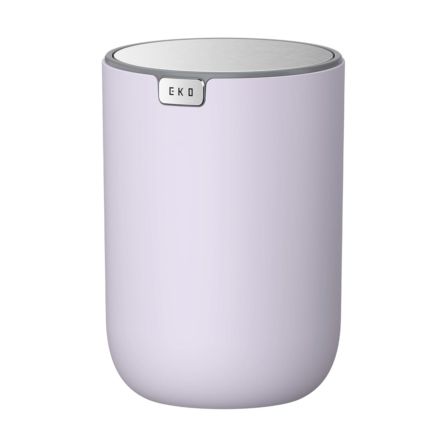 EKO Fandy 0.58 Gal/2.2L Mini Trash Can with Lid, Swing-Top Desktop Trash Can for Bathroom, Countertop, Vanity, Desk or Office, Small Garbage Bin (Blue)